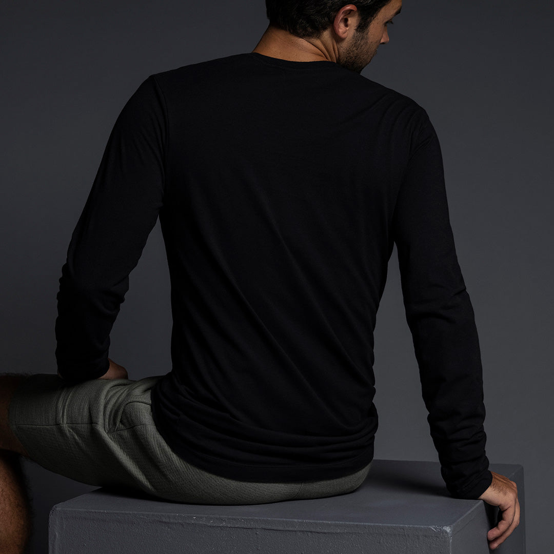 Jersey Long Sleeve Crew Neck T-Shirt