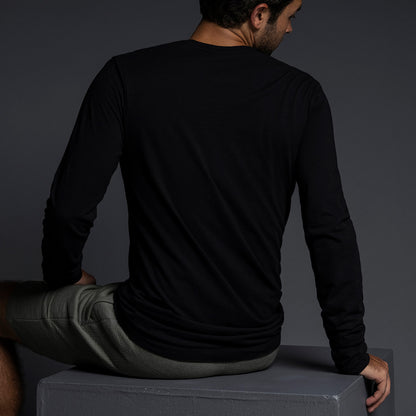 Jersey Long Sleeve Crew Neck T-Shirt