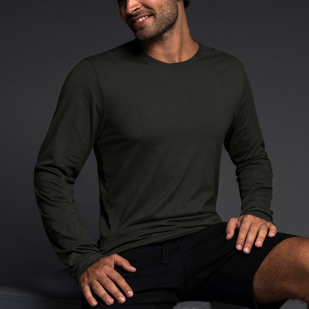Jersey Long Sleeve Crew Neck T-Shirt