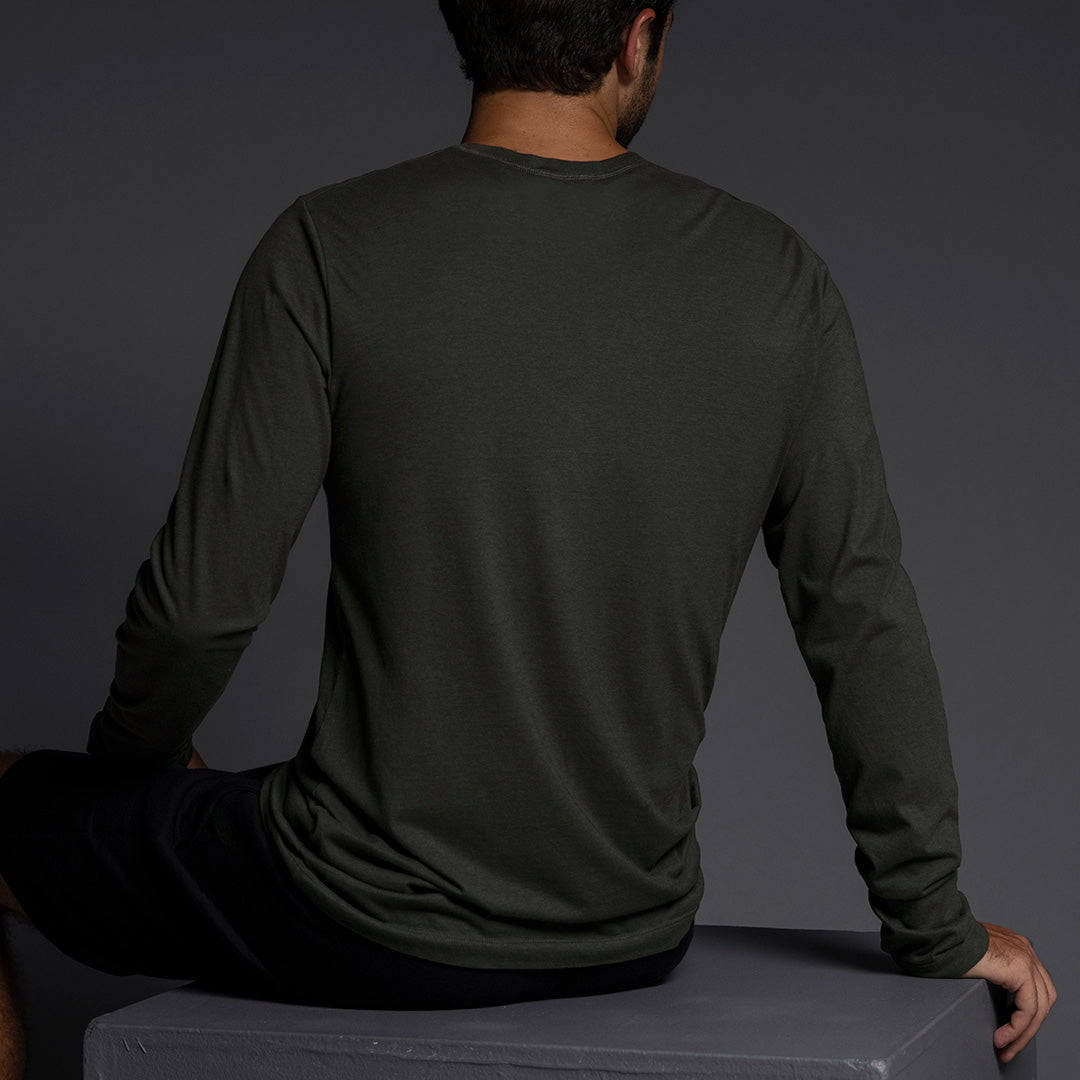 Jersey Long Sleeve Crew Neck T-Shirt
