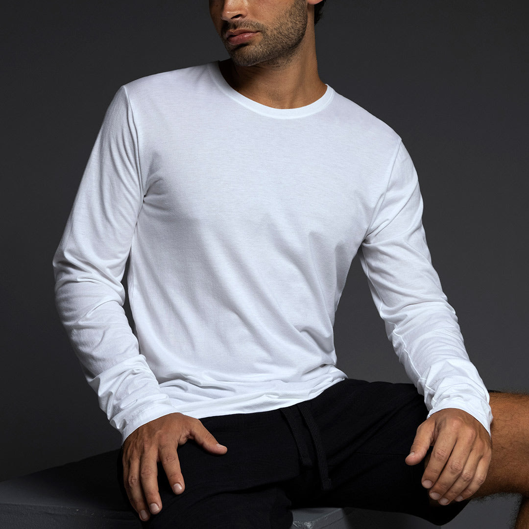 Jersey Long Sleeve Crew Neck T-Shirt