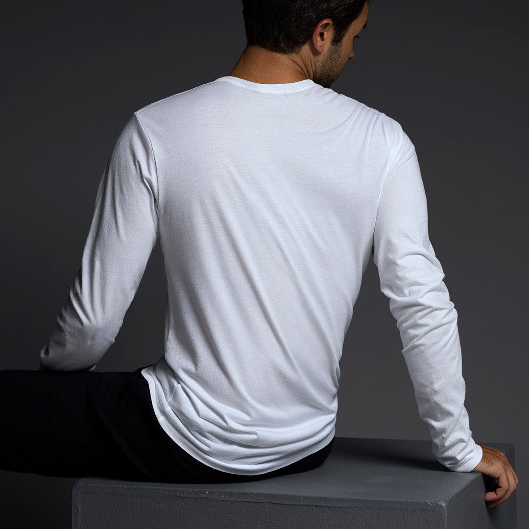 Jersey Long Sleeve Crew Neck T-Shirt